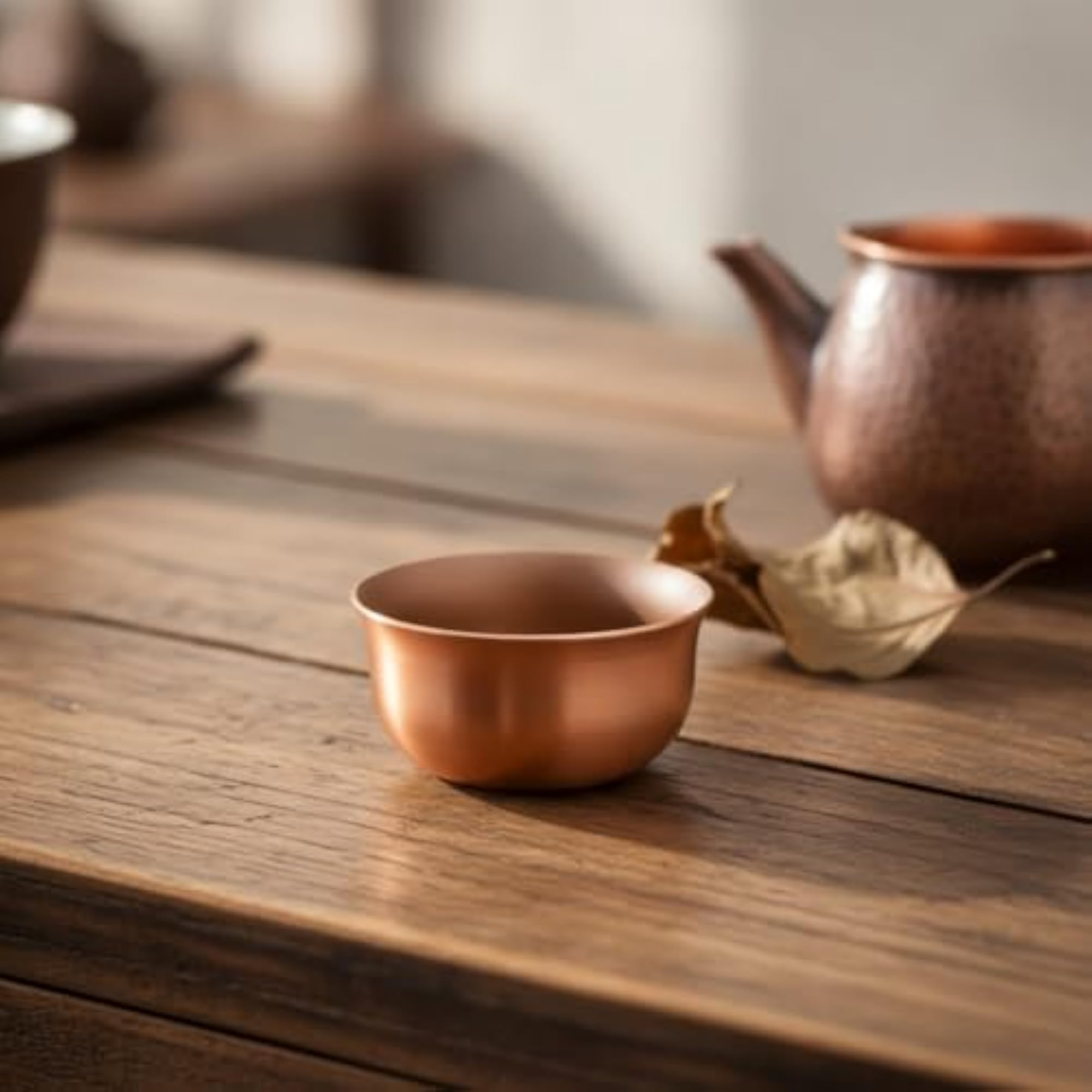 Small Copper Tea Cup Traditional Gongfu Tea Cup Gift